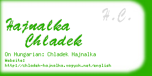 hajnalka chladek business card